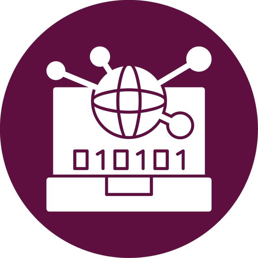 Swift Lift Glyph Circle Icon vector