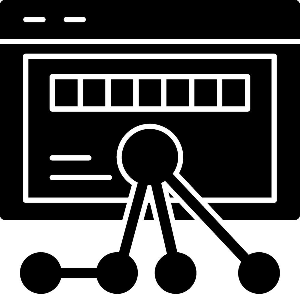 Ace Lift Glyph Icon vector