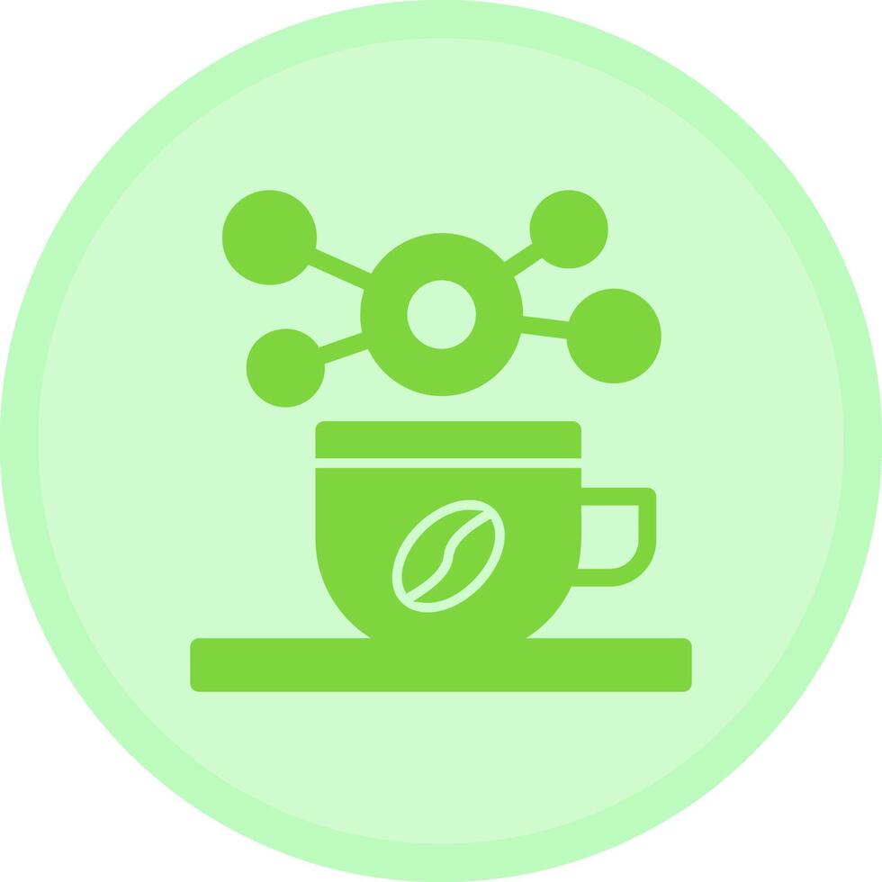Coffee cup for informal networking Multicolor Circle Icon vector