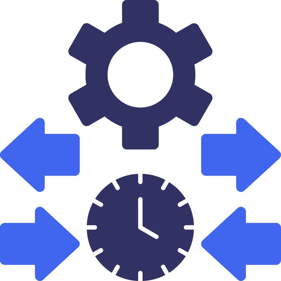Quick Flow Solid Two Color Icon vector