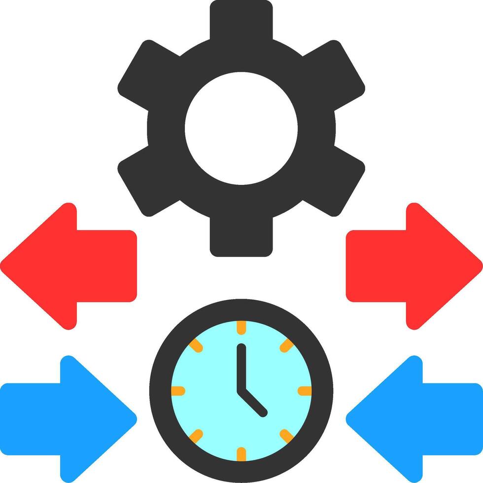 Quick Flow Flat Icon vector