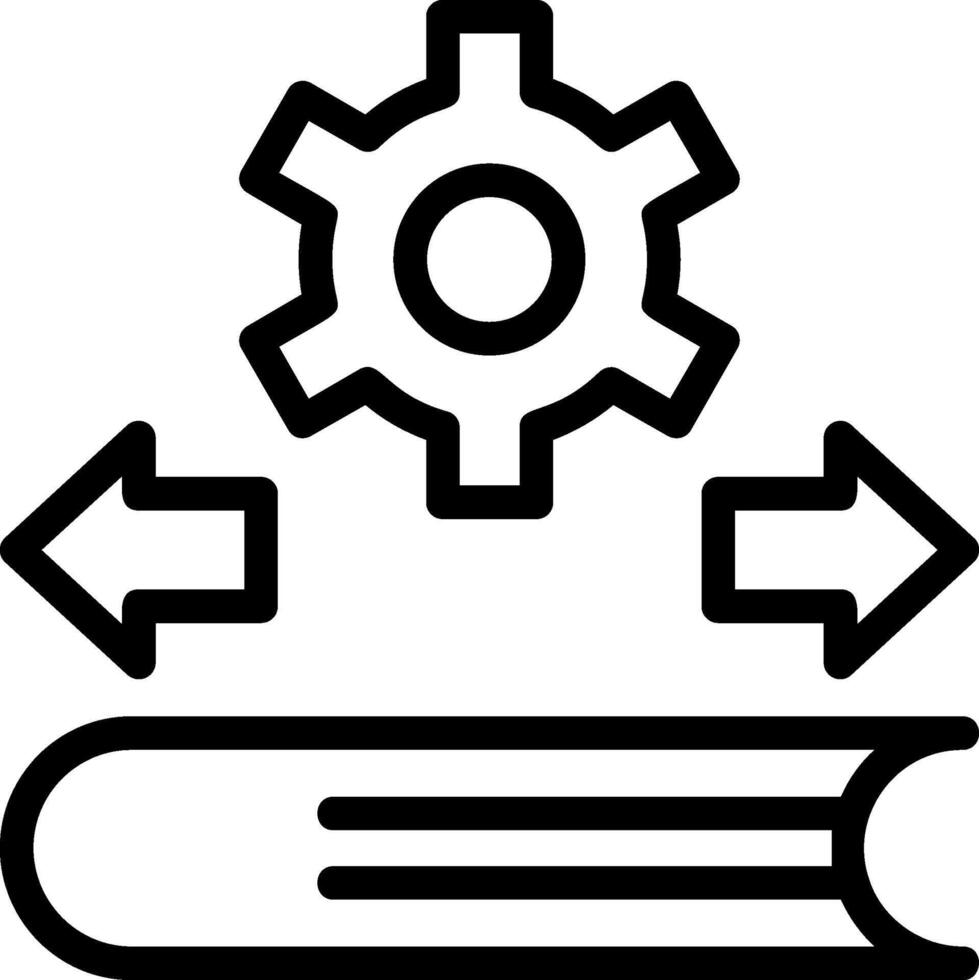 Edu Flow Line Icon vector