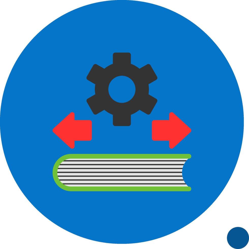 Edu Flow Flat Shadow Icon vector