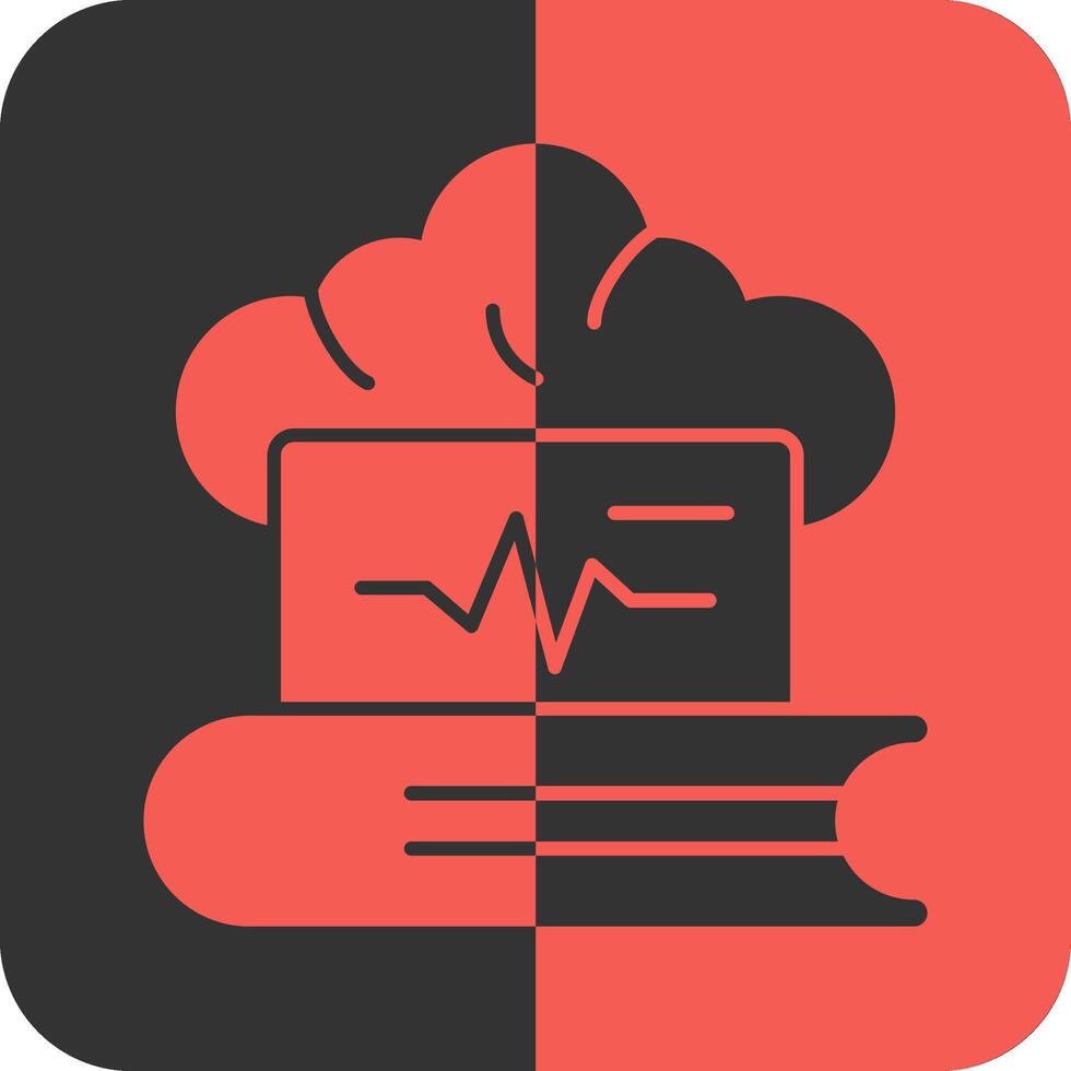 Learn Pulse IQ Red Inverse Icon vector