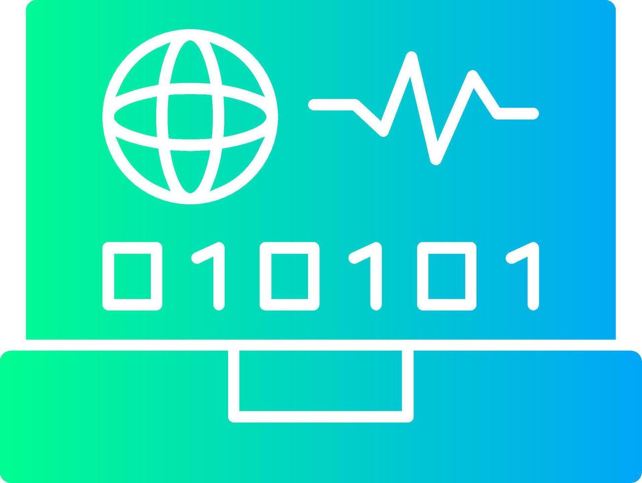 Swift Pulse Solid Multi Gradient Icon vector