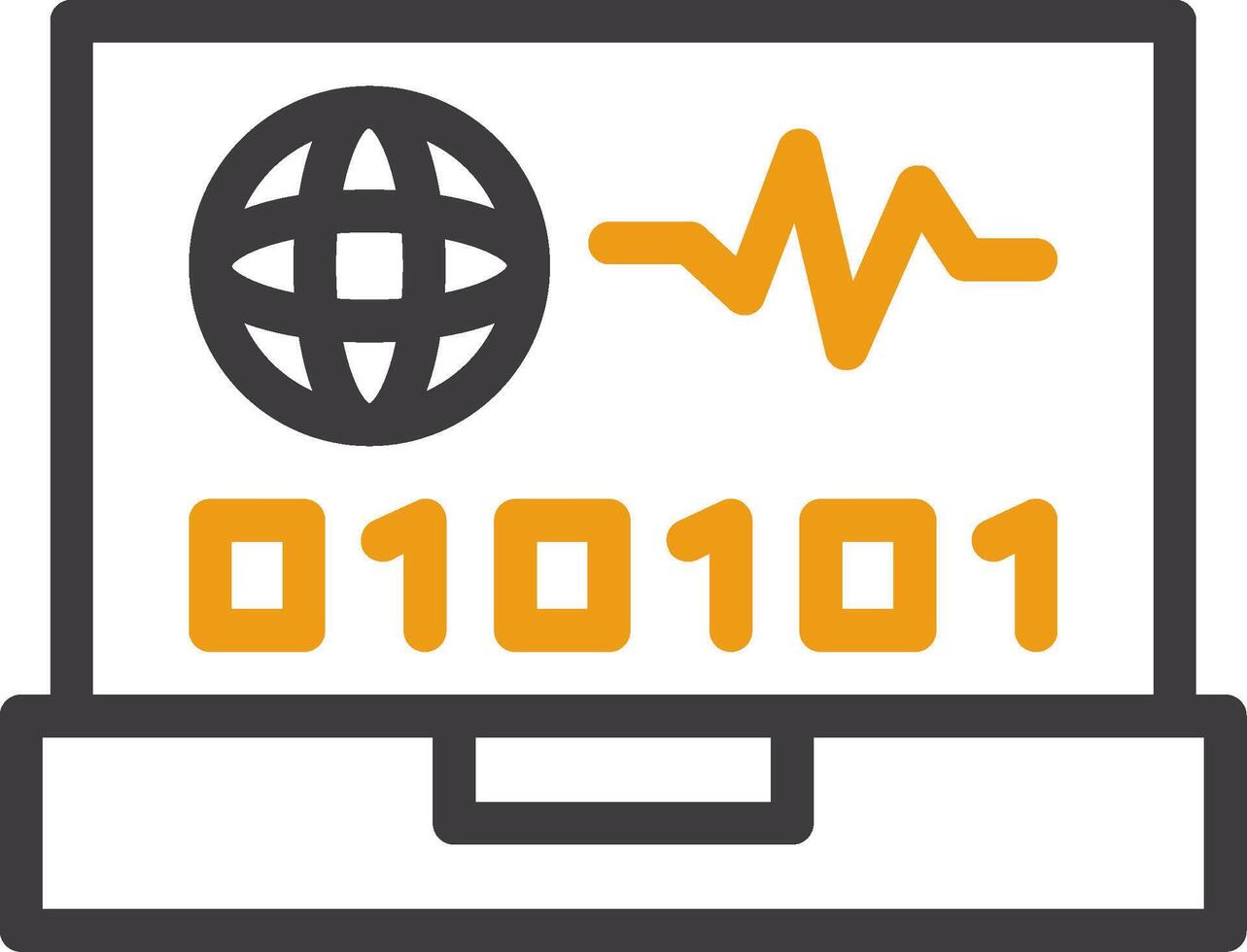 Swift Pulse Line Circle Icon vector