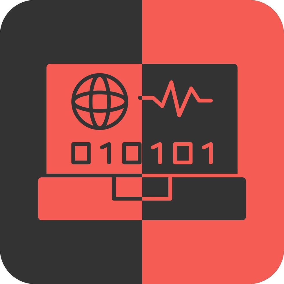 Swift Pulse Red Inverse Icon vector