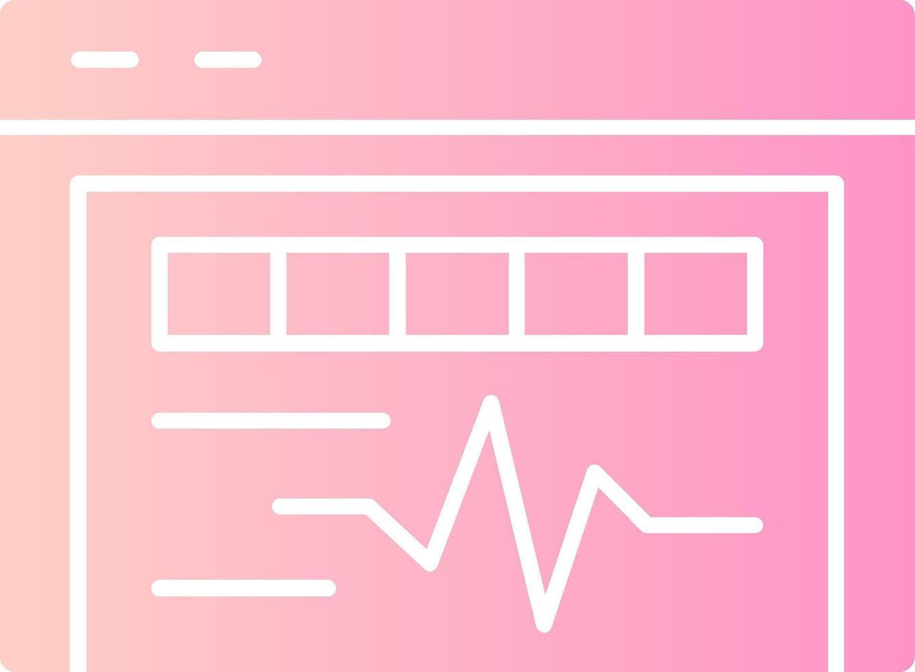 Ace Pulse Solid Multi Gradient Icon vector