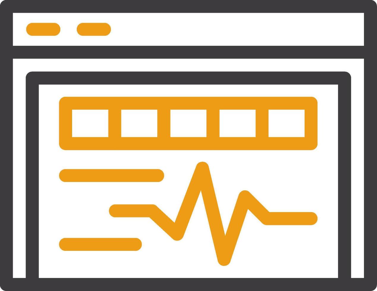 Ace Pulse Line Circle Icon vector