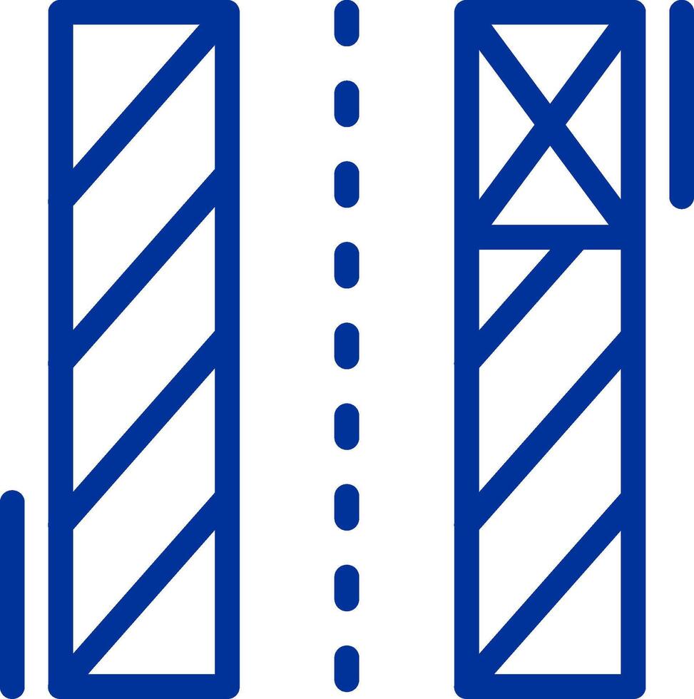 Loading zone Color Filled Icon vector