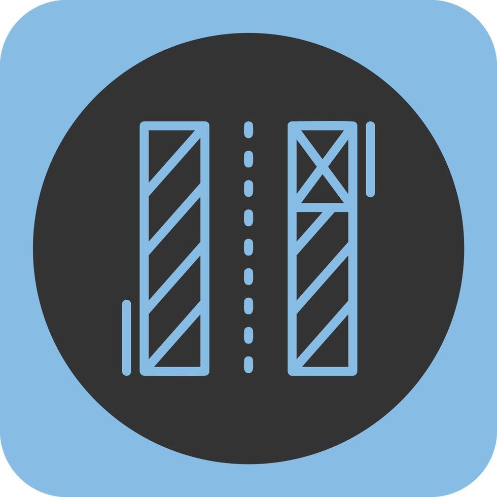 Loading zone Linear Round Icon vector