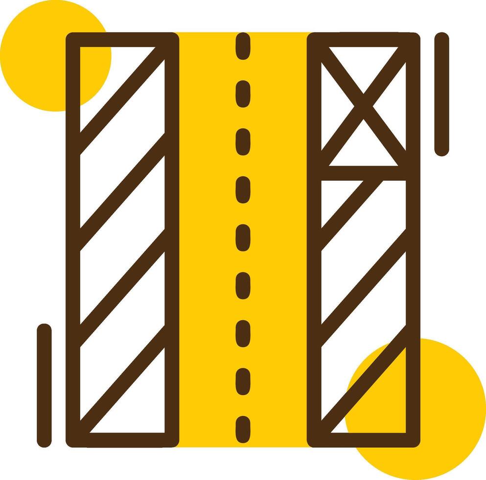 Loading zone Yellow Lieanr Circle Icon vector