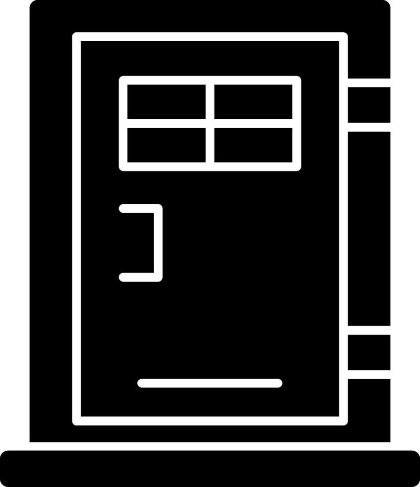 Door Glyph Icon vector