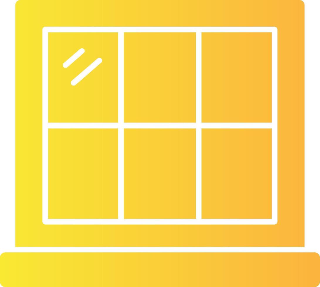 Window Solid Multi Gradient Icon vector