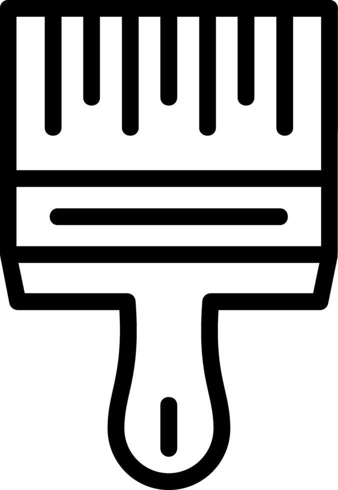 Paintbrush Line Icon vector