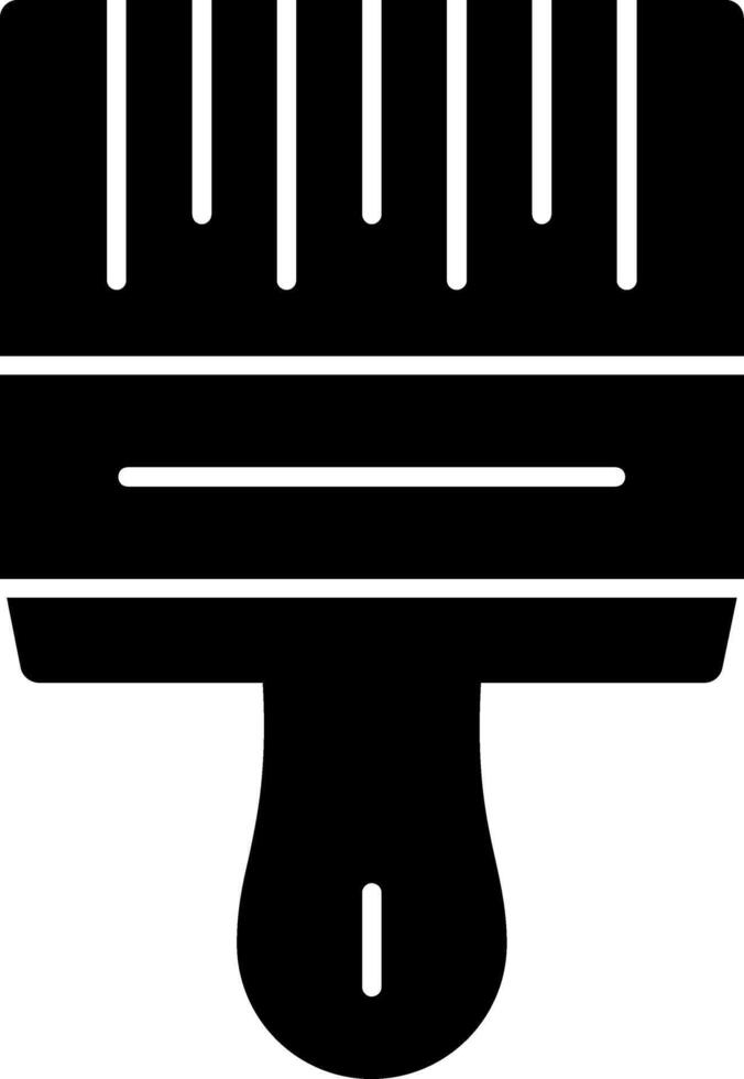 Paintbrush Glyph Icon vector