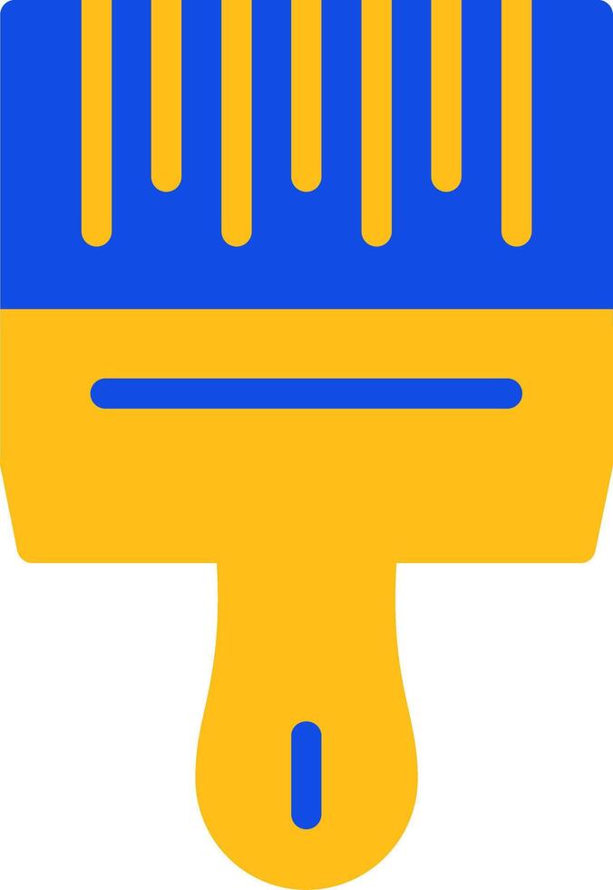 Paintbrush Flat Two Color Icon vector