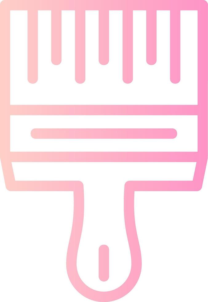 Paintbrush Linear Gradient Icon vector