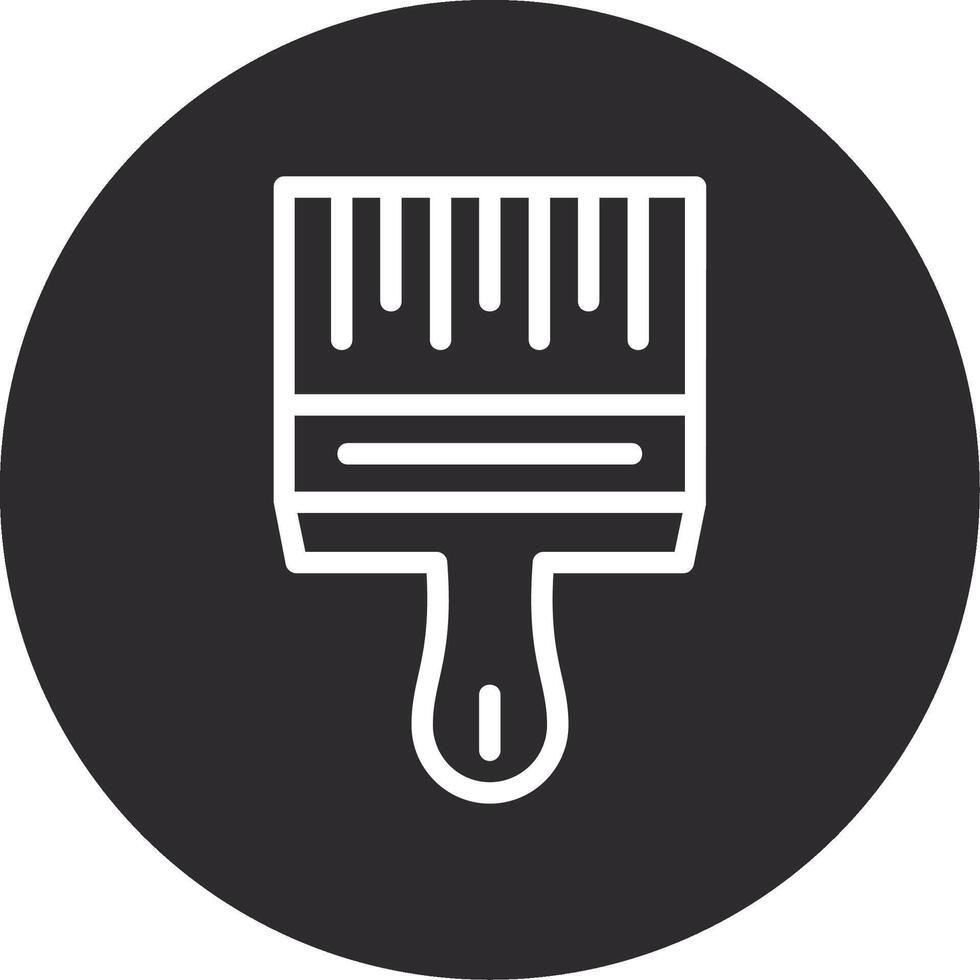 Paintbrush Inverted Icon vector