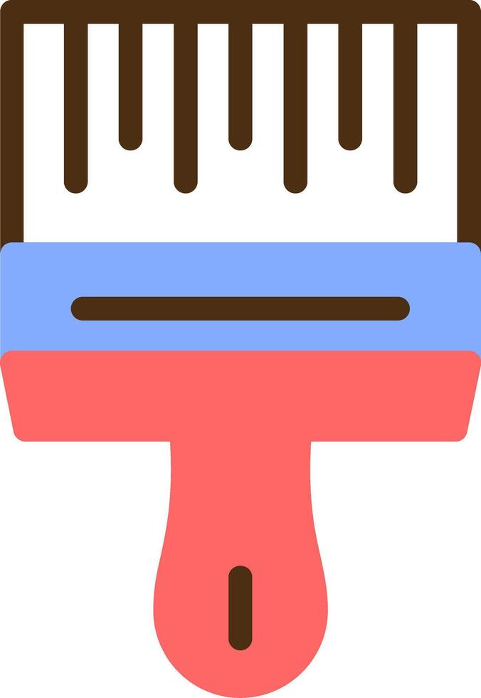 Paintbrush Color Filled Icon vector