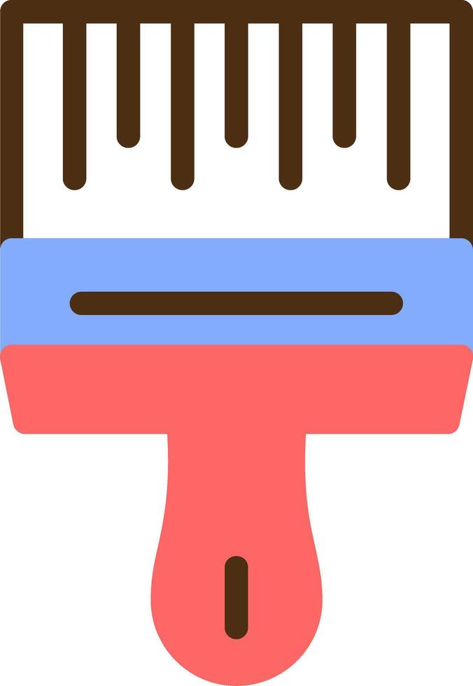 Paintbrush Color Filled Icon vector