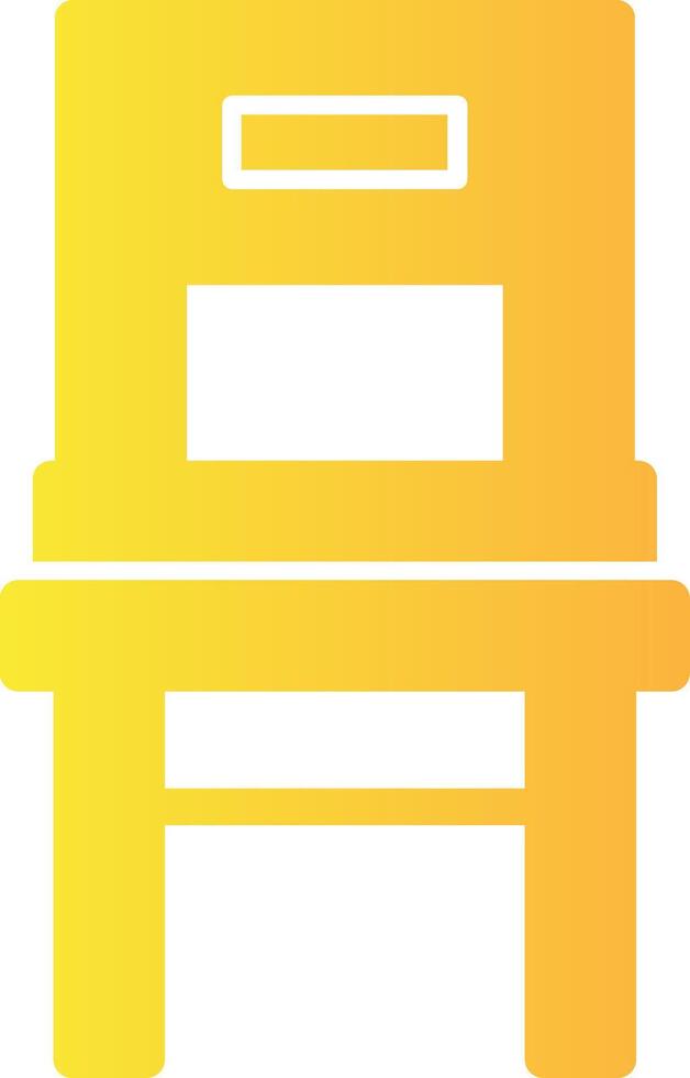 Chair Solid Multi Gradient Icon vector