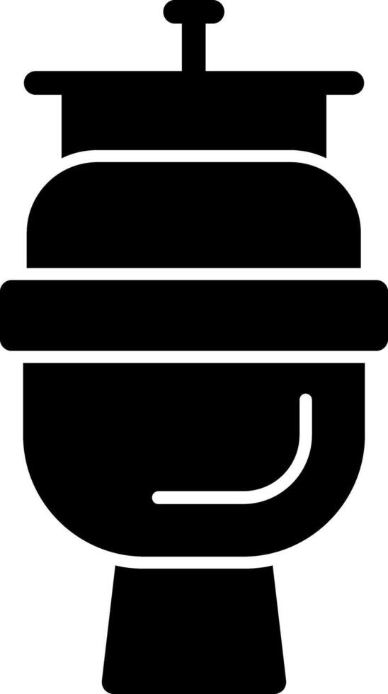 Toilet Glyph Icon vector