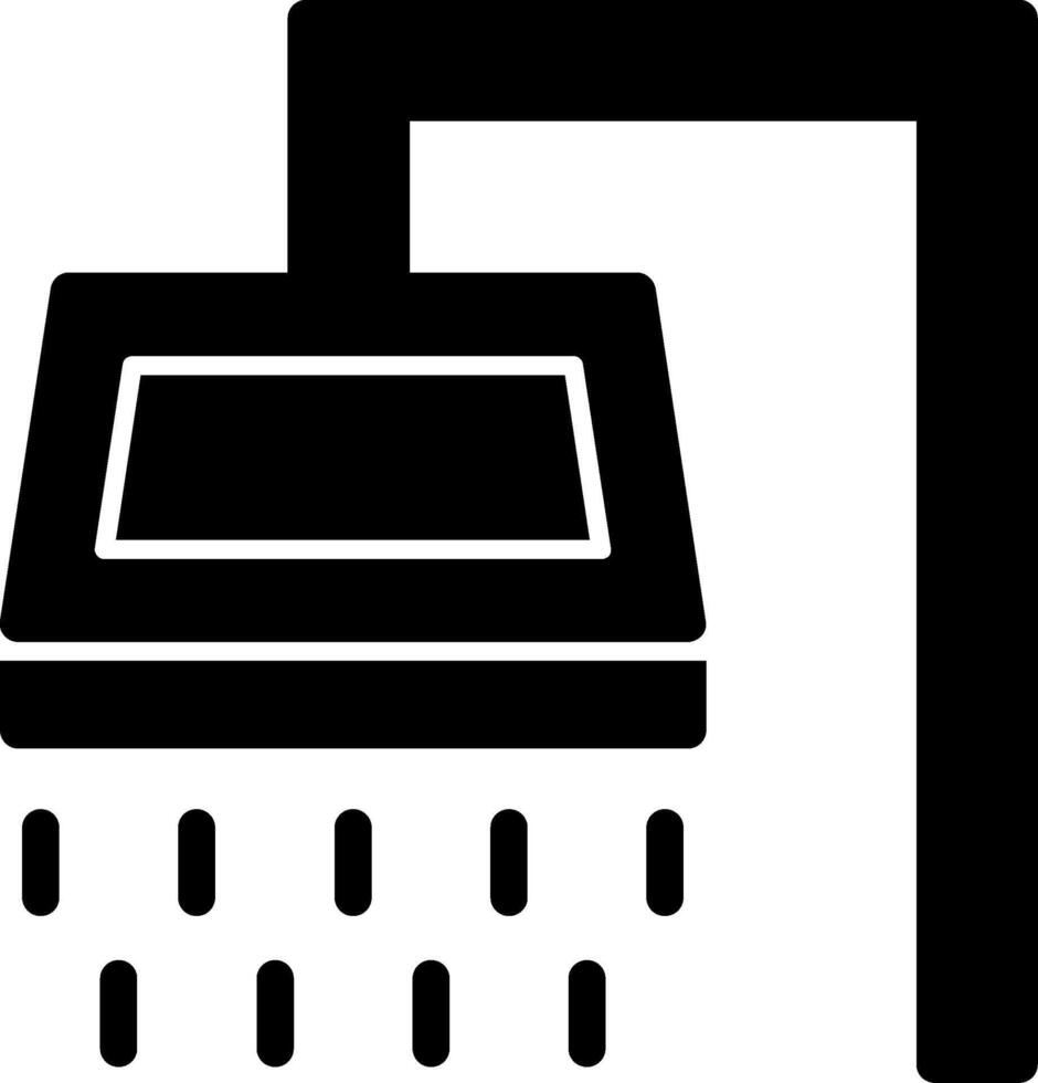 Shower Glyph Icon vector