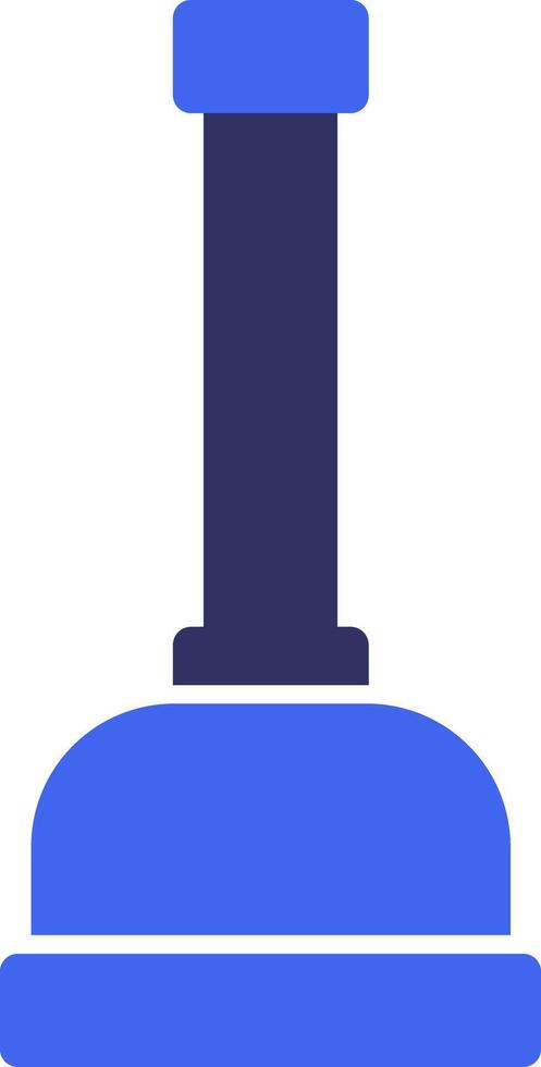 Plunger Solid Two Color Icon vector