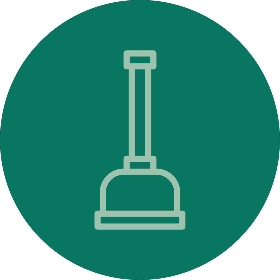 Plunger Line Multi color Icon vector