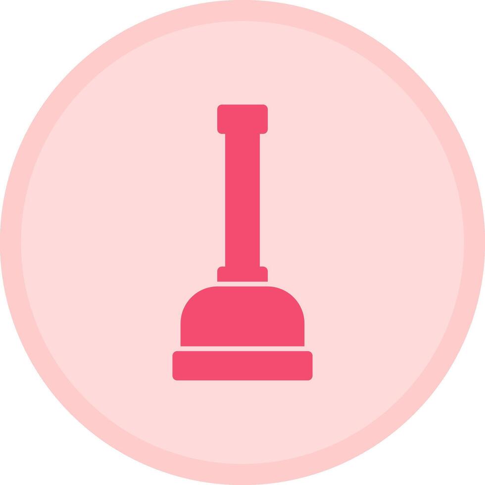 Plunger Multicolor Circle Icon vector