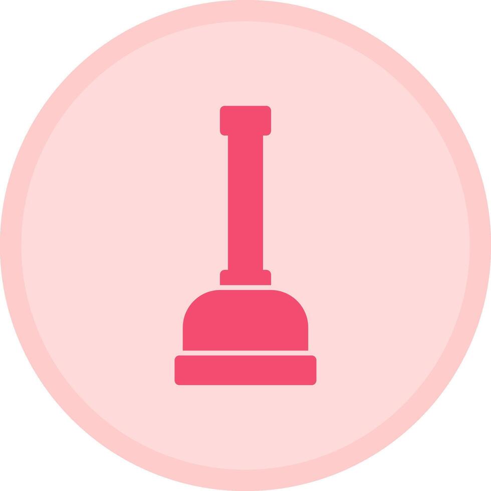 Plunger Multicolor Circle Icon vector