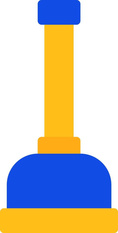 Plunger Flat Two Color Icon vector