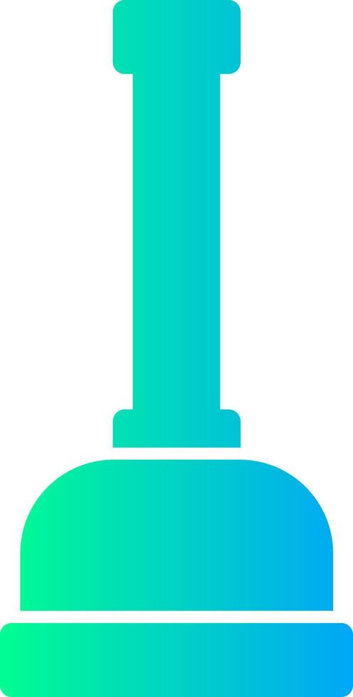 Plunger Solid Multi Gradient Icon vector