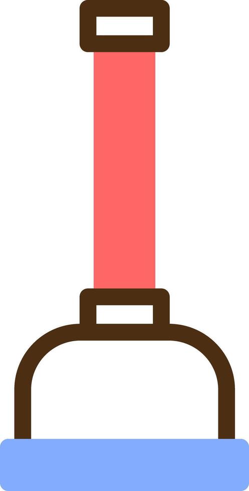 Plunger Color Filled Icon vector