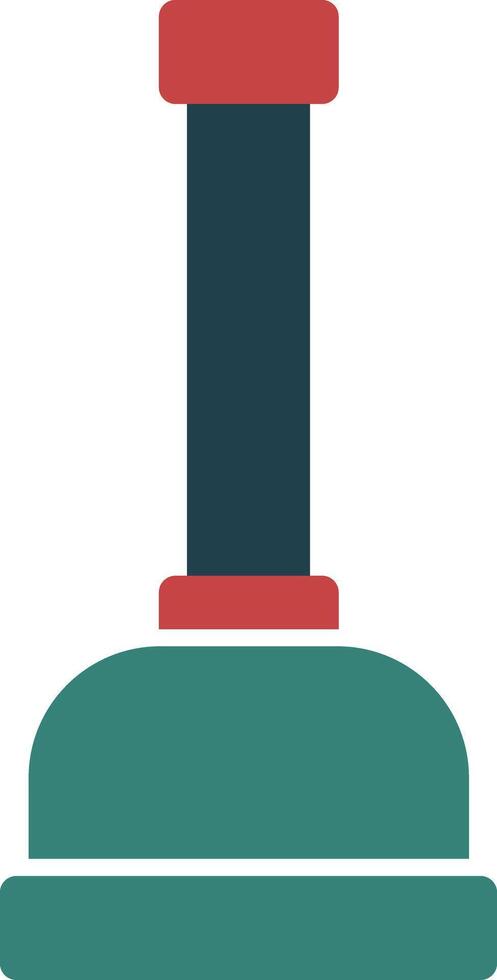 Plunger Glyph Two Color Icon vector