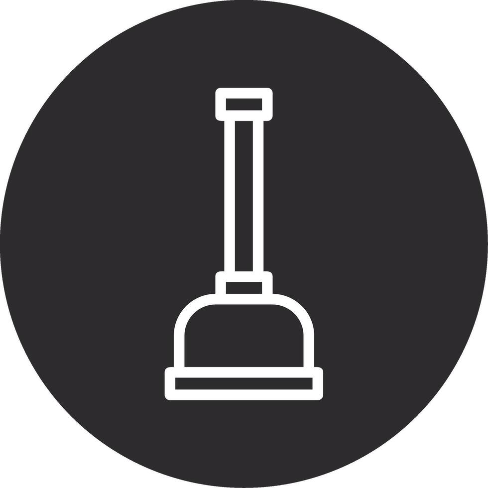 Plunger Inverted Icon vector