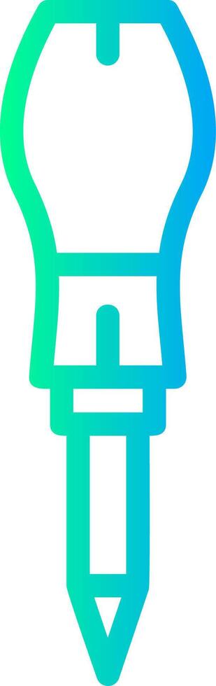 Screwdriver Linear Gradient Icon vector