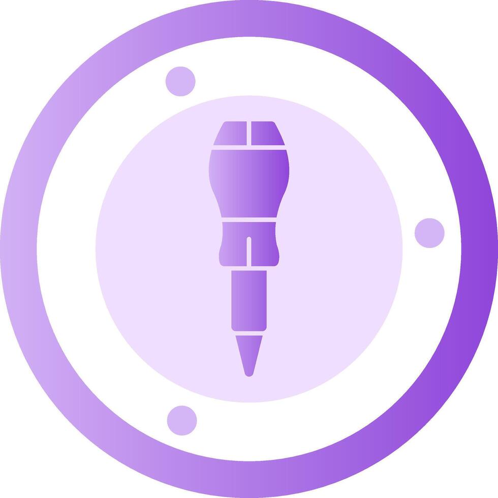 Screwdriver Glyph Gradient Icon vector