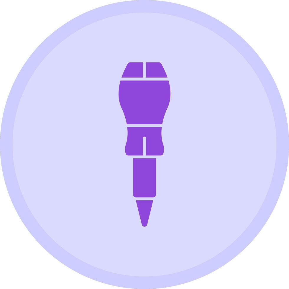Screwdriver Multicolor Circle Icon vector
