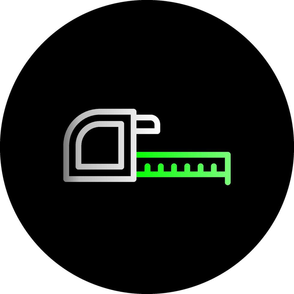 Tape Measure Dual Gradient Circle Icon vector