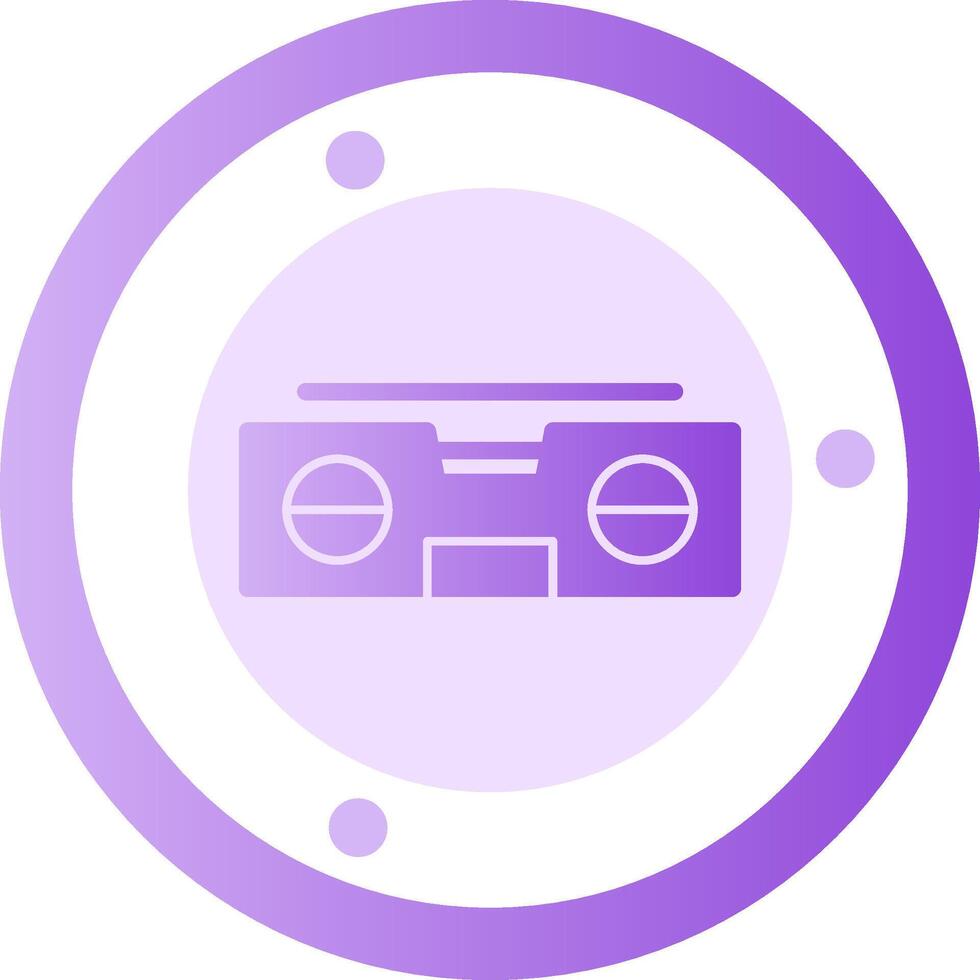 Level Glyph Gradient Icon vector