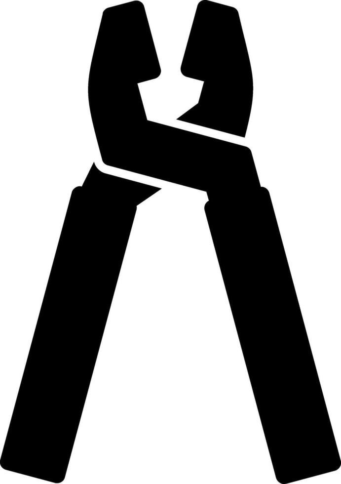 Pliers Glyph Icon vector