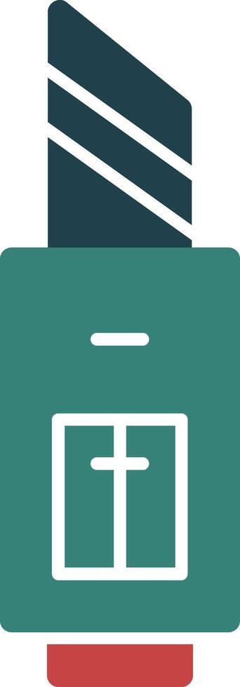 Utility Knife Glyph Two Color Icon vector