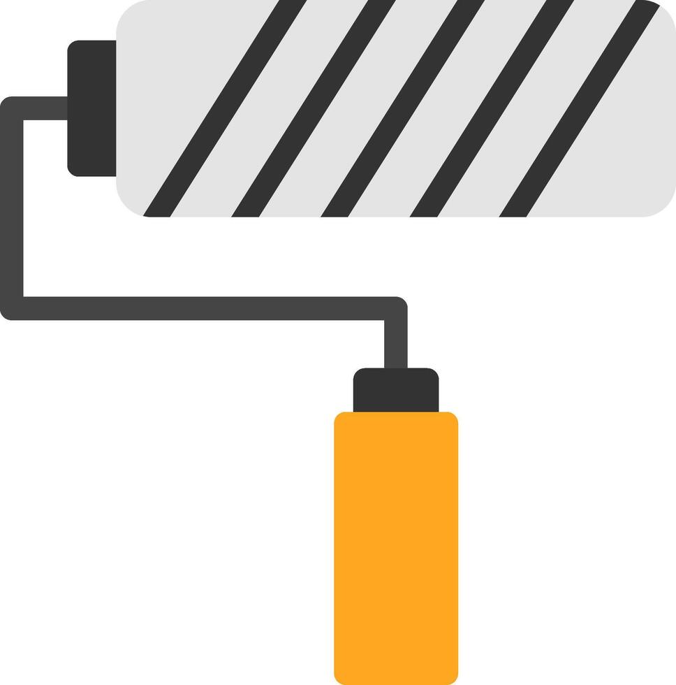 Paint Roller Flat Icon vector