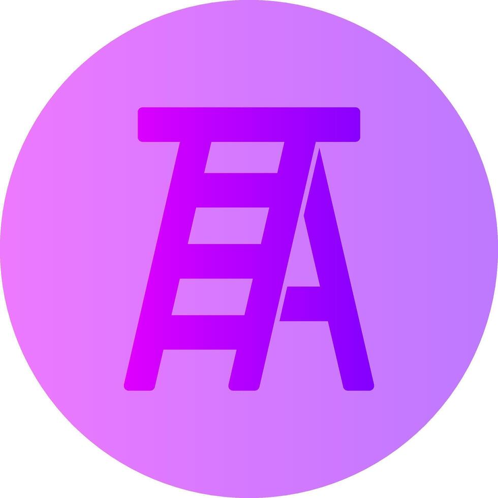 Ladder Gradient Circle Icon vector