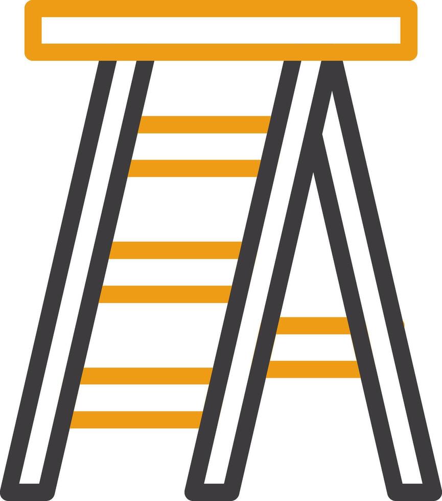 Ladder Glyph Two Color Icon vector