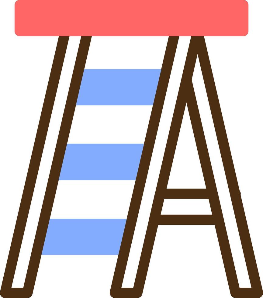 Ladder Color Filled Icon vector