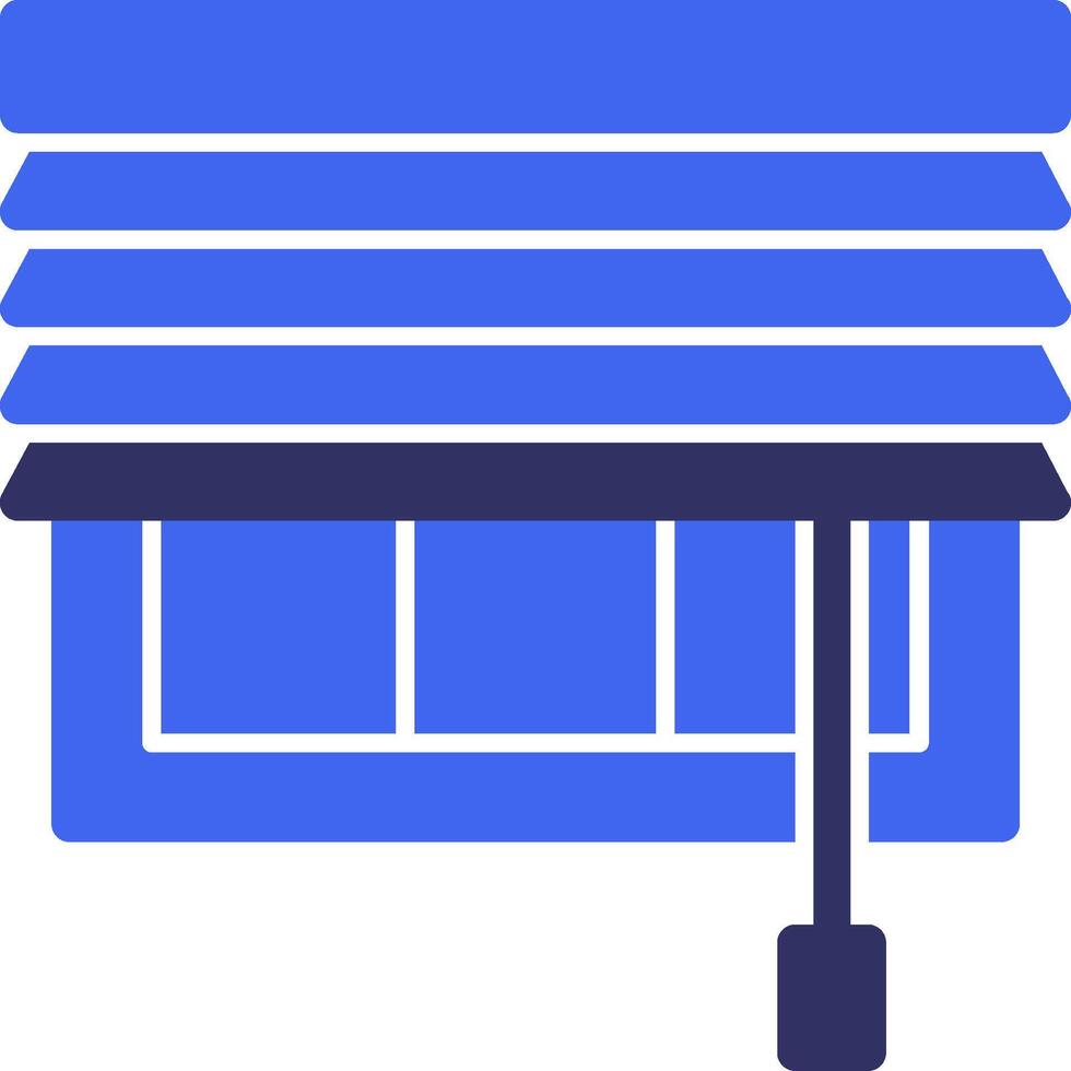 Blinds Solid Two Color Icon vector