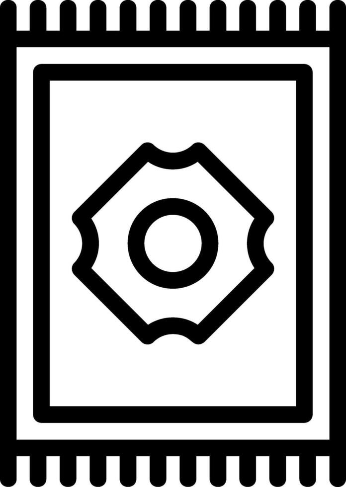 Carpet Line Icon vector